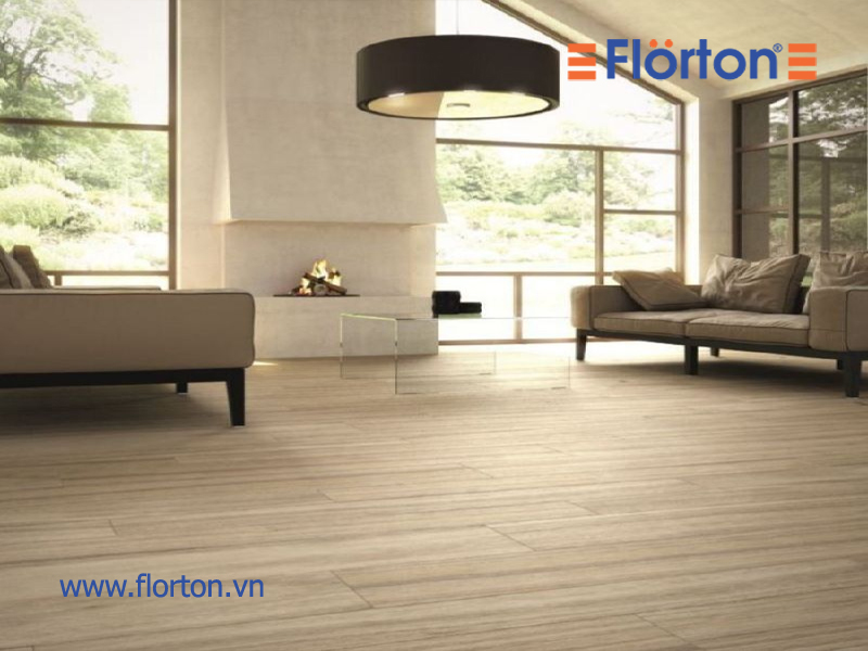 Hình ảnh sàn gỗ Florton lắp đặt phòng khách